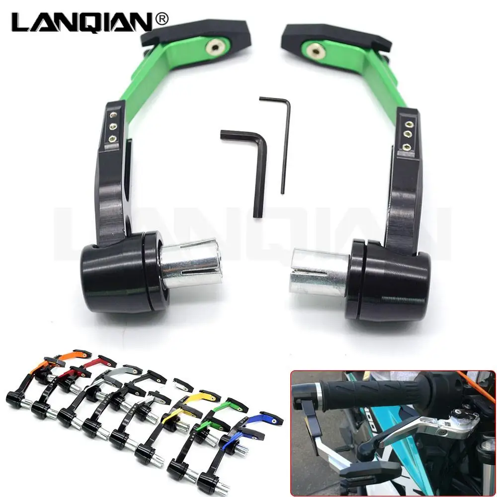 CNC Universal Motorcycle Brake Clutch Lever Protector Motorbike Lever Guard For KAWASAKI ZX12R ZX6R ZX636R Z900 Z650 Z800 H2R