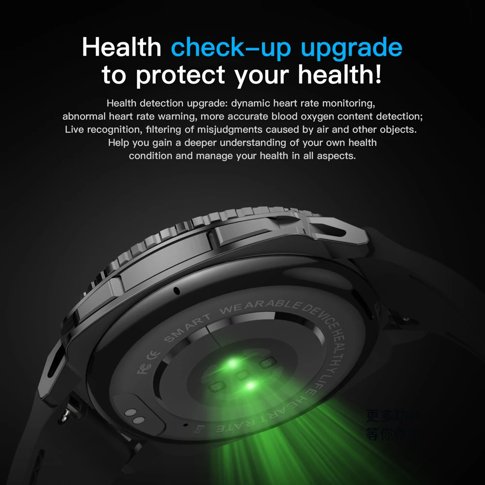 360 °   ساعة ذكية للدوران الذكي ChatGPT AMOLED شاشة معدل ضربات القلب الساعات الصحية الرياضية اللياقة البدنية بلوتوث دعوة Smartwatch