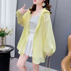 Korean 2024 Women's Summer New Splicing Hooded Button Fashion Solid Color Loose Minimalist Casual Long Sleeve Blouses Shirts