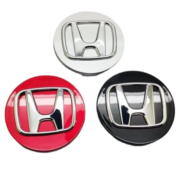 4pcs 58mm 69mm Wheel Center Cap Logo Hub Cover Badge Emblem For Honda Civic City Accord Odyssey Spirior CRV Hrv Jazz CBR HR-V