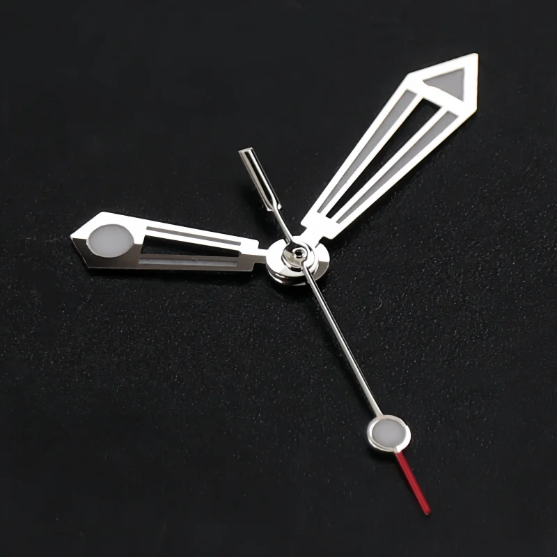 عالية الجودة الجوف الفضة الأيدي الأخضر والأزرق الجليد الانارة ل NH34 NH35 NH36 ساعة يد تعمل بالحركة اكسسوارات تعديل DIY بها بنفسك