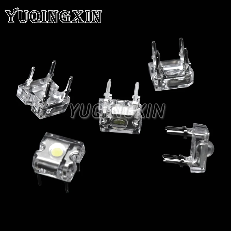 10pcs 3mm F3 Piranha LED White Red Blue Green Yellow Amber Clear 3mm LED Diode Light Emitting Diode 4-pins Diodes Brightness