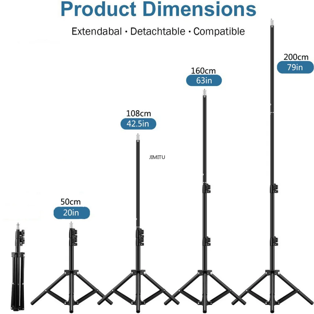 Photographic 165cm Lighting Stand Fill Light Stand Tripod Suit For Ring Light With 1/4 Screw Ring Lamp Softbox Ringlight