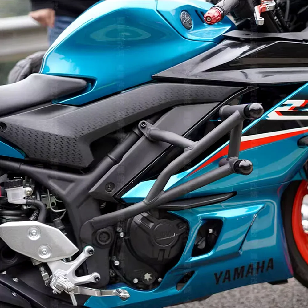 

For 2022-2025 Yamaha R3 modified bumper anti fall bar aluminum alloy competitive anti fall bar track spring suspension and