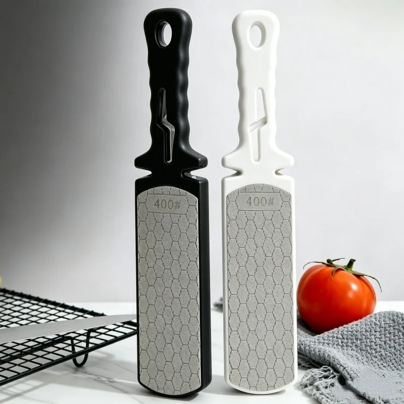 5 In 1 knife Sharpener Double-Sided Multi-Purpose Scraper Emery Sharpener Professional Tool Kitchen Household Sharpen Scissors