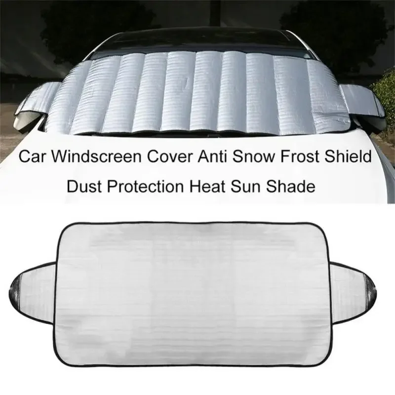 

Auto Winter Windscreen Covers Windshield Frost Cover Ice Snow Shield Front Protector Portable Collapsible Exterior Cover Parts