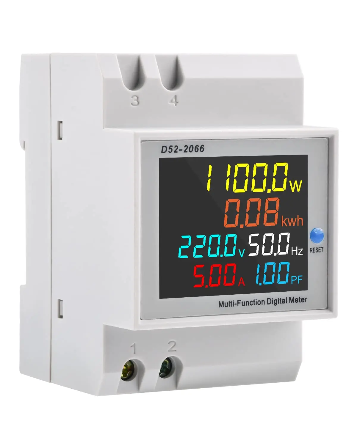 Digital Electricity Meter AC40-300V 100A,Energy Meter Single Phase 6 in 1 AC Ammeter Voltmeter,Power Consumption Electricity Us