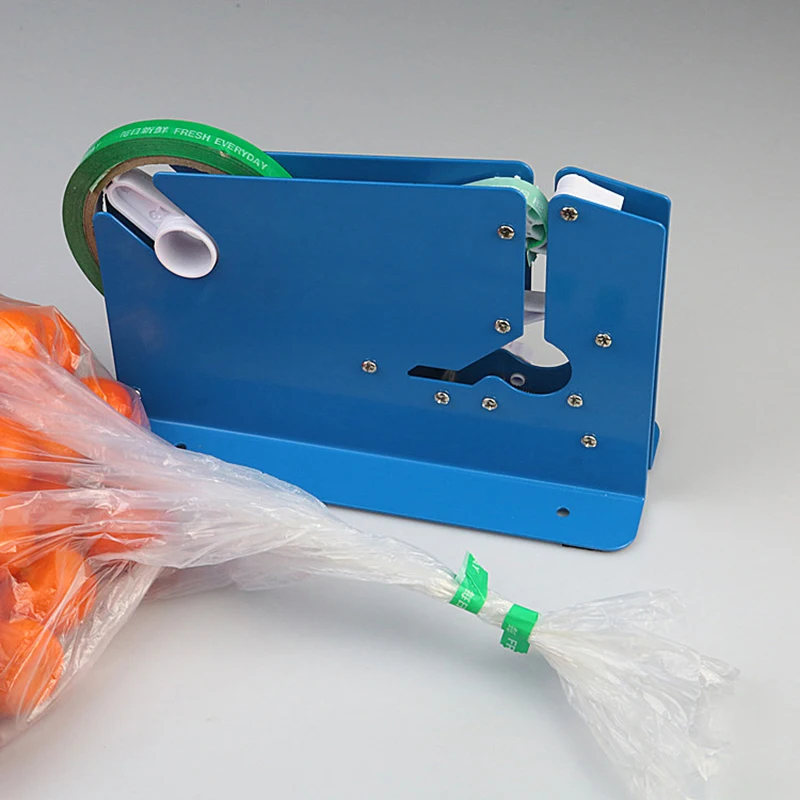 Supermarkt abdichtung maschine kunststoff tasche band bundle up binden werkzeug mit einem gewicht von groß tasche binden sealer küche abdichtung clip