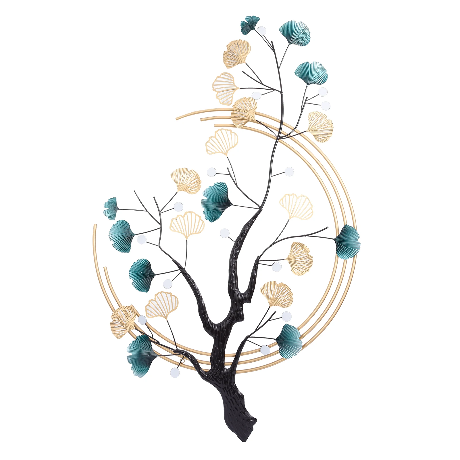 

Fall Metal Wall Decor Metal Branch Plant Leaves Wall Decor Decorative Wall Art, 3D Wall Sculpture for Bedroom Living Room Dining Room