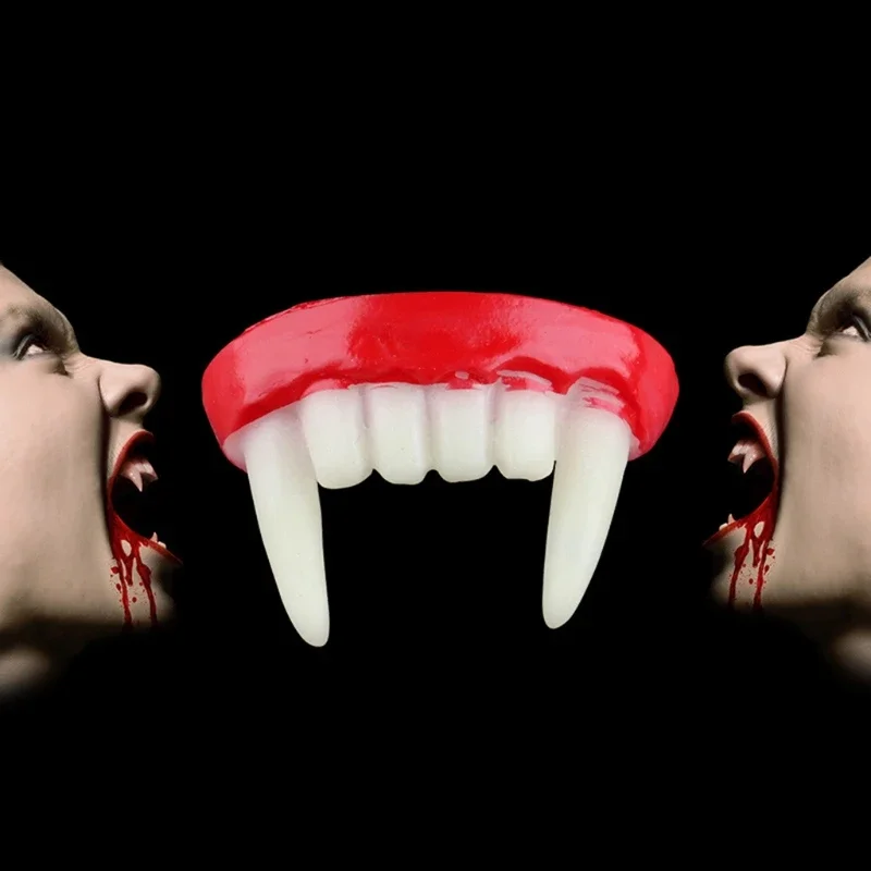 1 Pcs Halloween role play vampire false teeth Trick Toy for Kids/Adults Realistic Vampire Teeth Relieve Stress Supplies