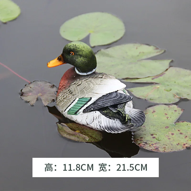 Mandarin Duck Statue Pond Ornament Duck Sculpture Craft Decoration Artificial Animal For Pool Fish Tank Courtyard Garden Outdoor