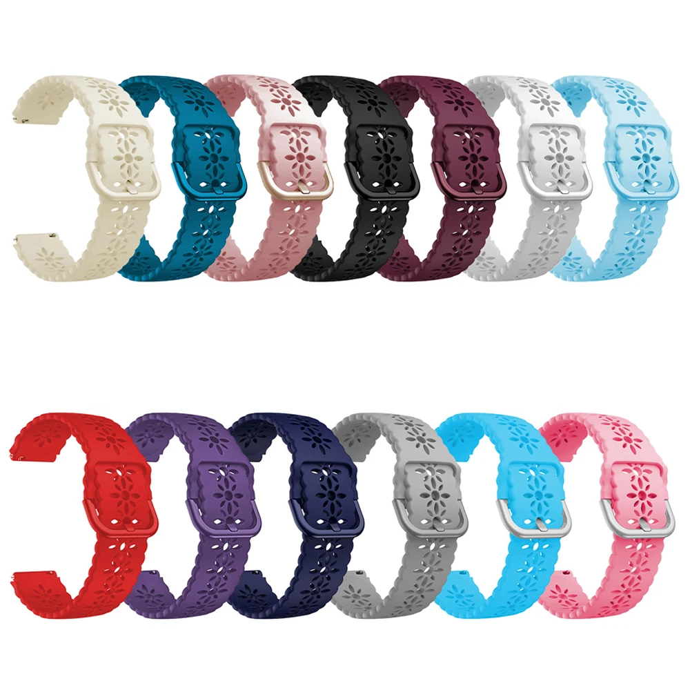 Correa de encaje de 18mm para Huawei Watch GT5 GT4 41mm/GT5 Pro 42mm pulsera de silicona para Huawei GT 5/GT 4 41mm pulsera de reloj