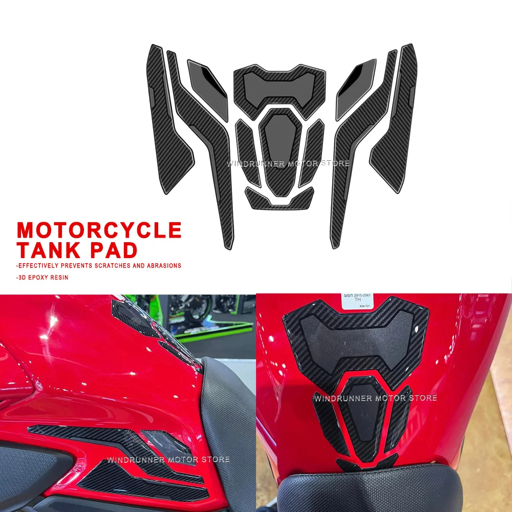 For NX500 2024 3D Epoxy Resin Sticker Motorcycle Tank Pad Anti Scratch Decal