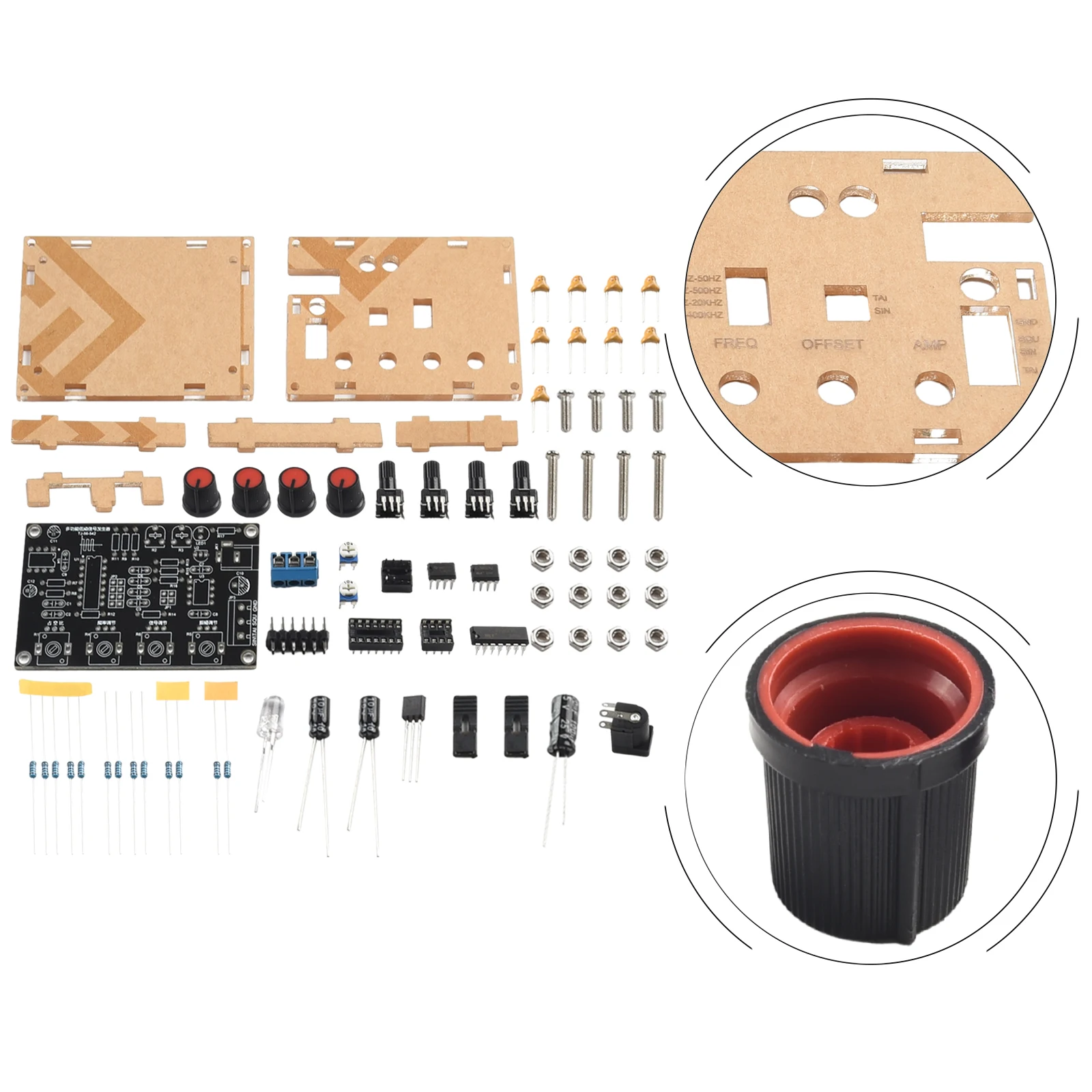 

DIY Kit Signal Generator XR2206 Sine/Triangle/Square Waveforms Adjustable Frequency/Amplitude High Speed Op Amp