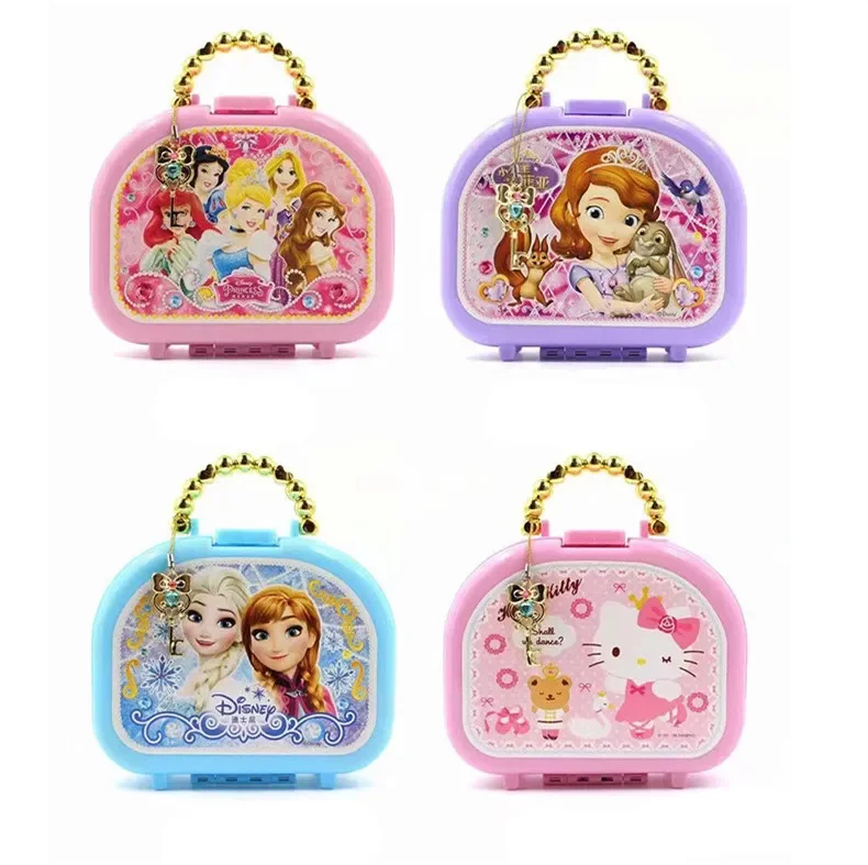 [Funny] Disney Frozen Sofia the First princess Hello Kitty Cute cartoon nail art set play house Toys Creative girl best gifts