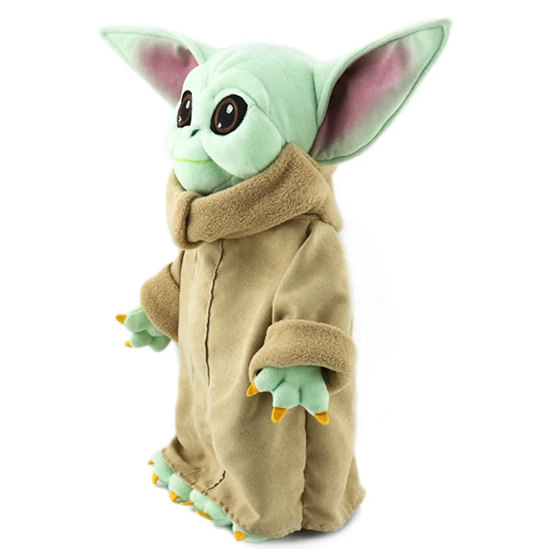 30CM Baby Yoda Plush Toy Master Aliens Stuffed Anime Cartoon Baby Dolls Fill Toy Kawaii Gift Decorations Key Chain