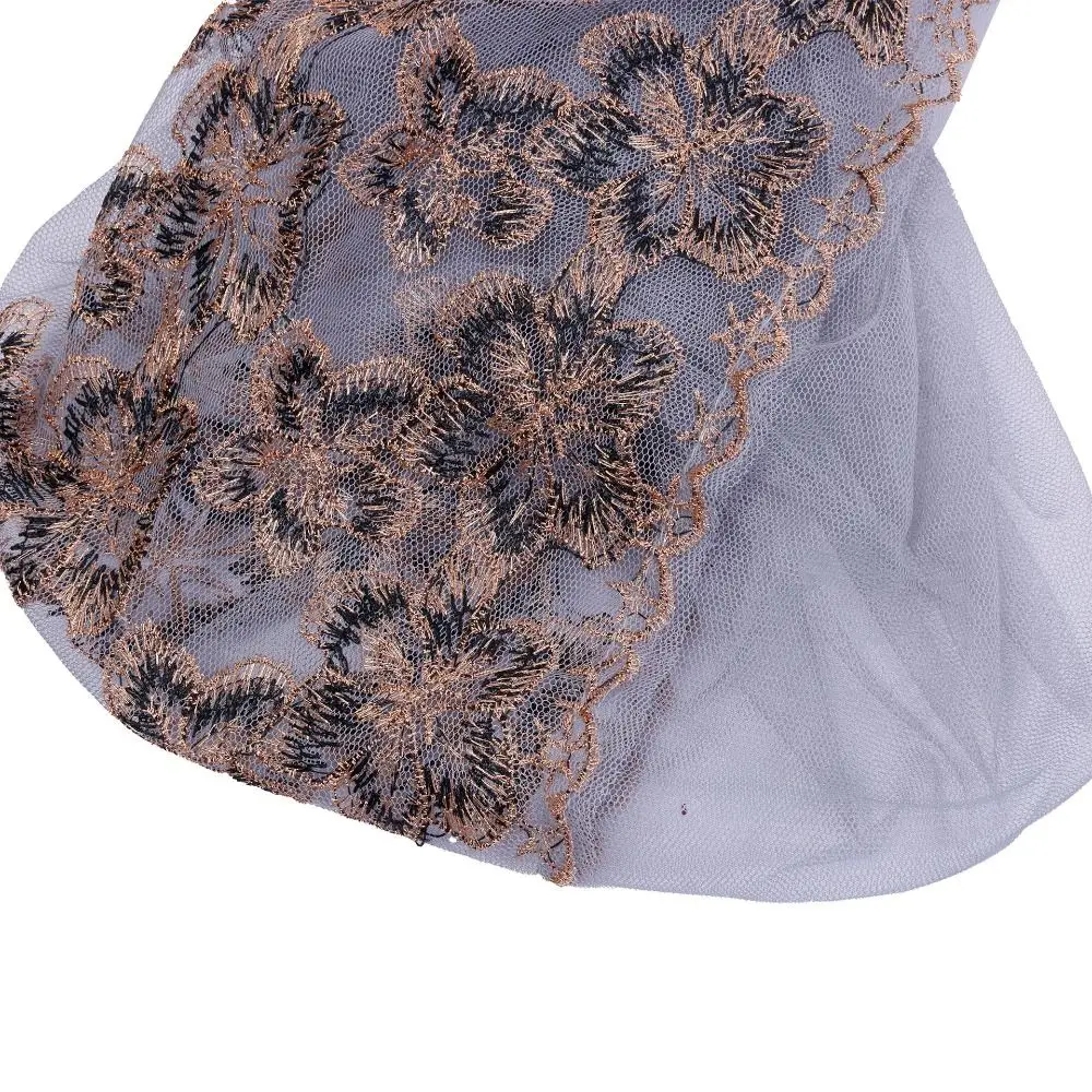 Floral Pattern Lace Headband Cap Elegant Lace Texture Embroidered Hair Cap Lightweight Adjustable Fashion Headpiece Daily Wear