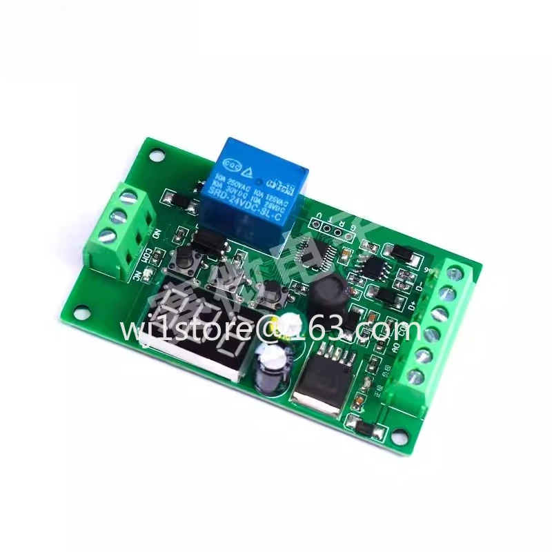 Standard 4-20ma current detection setting upper and lower limit control relay switch module RS485 communication