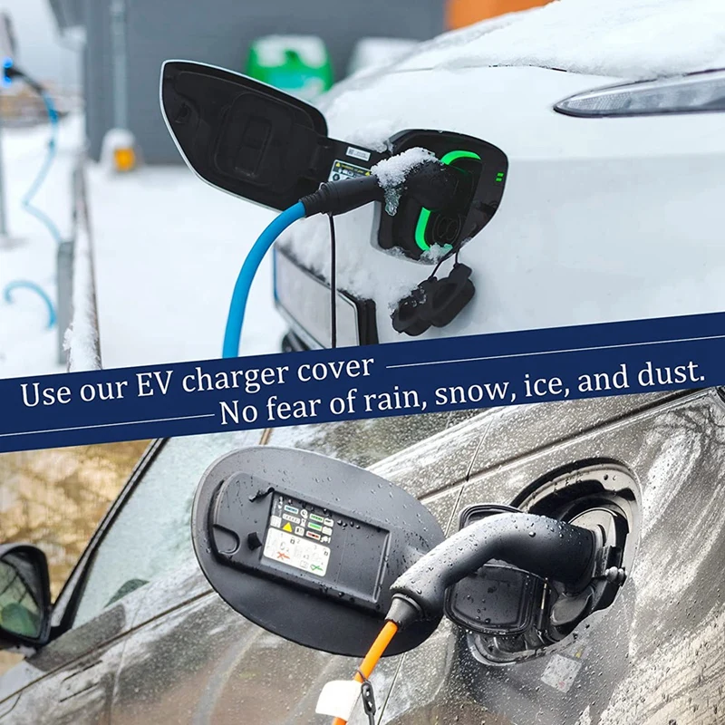 EV Charger Car Cover Rain Proof, Snow Proof, Dust Proof, Transparent Cover For Electric Vehicle, All Weather Protection