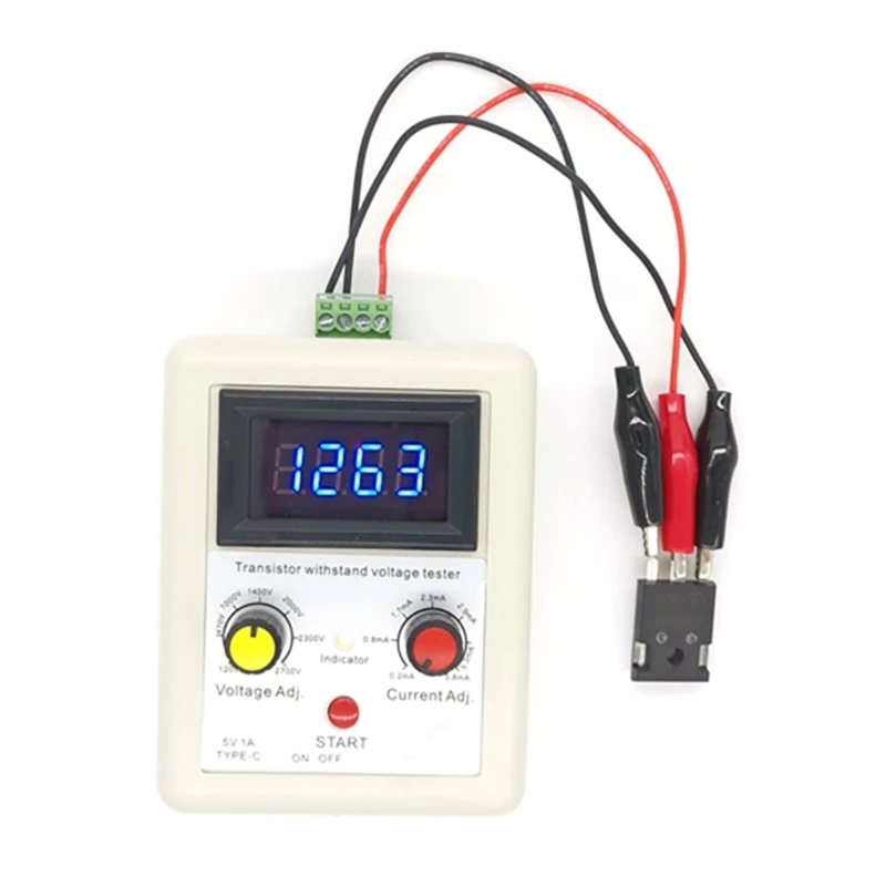 Transistors Meter,Capacitance Resistance Tester Transistors Meter for Diodes Triode Capacitors Resistors Transistors