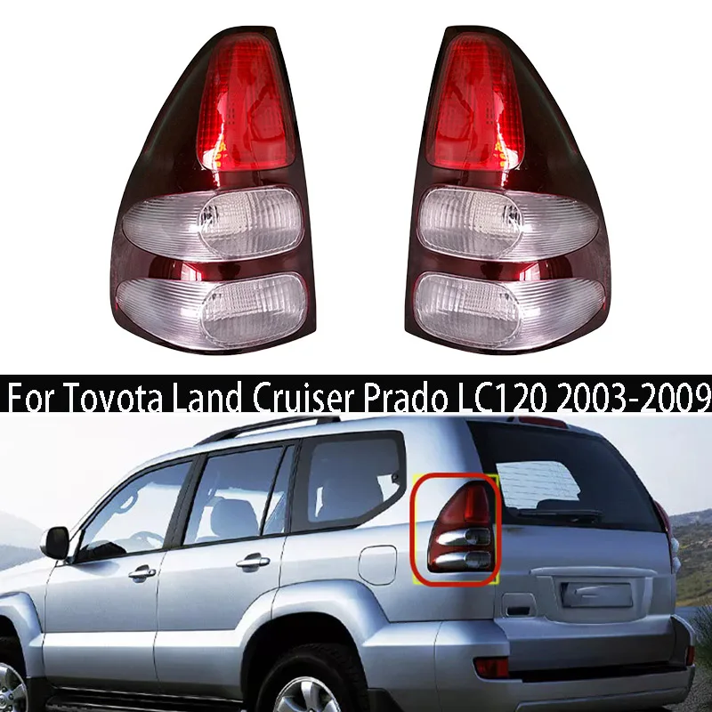 

Rear Tail Light Assemly For Toyota Land Cruiser Prado LC120 2003 2004 2005 2006 2009 Rear Bumper Light Without Bulb