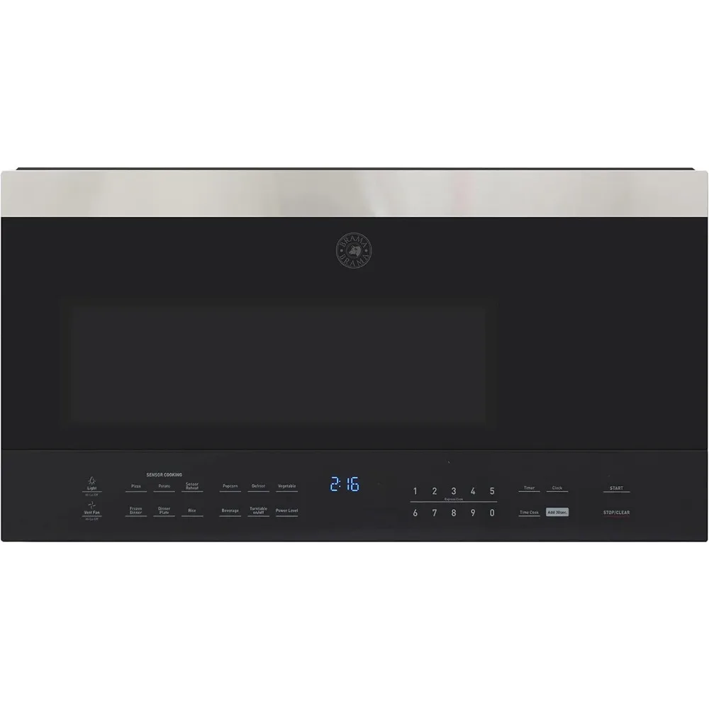 

Oven 1000-Watts Over the Range with Sensor Cook and Defrost, Pre-Set Cooking Modes, Child Safety Lock, Electronic Control