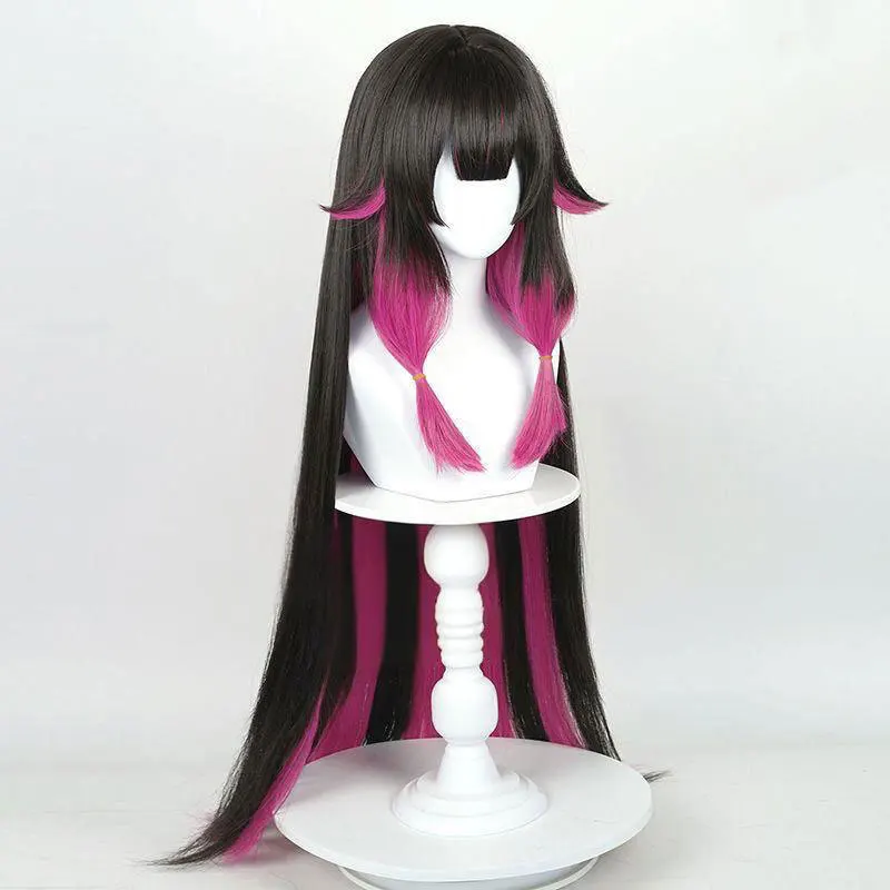 Halloween Cosplay Wig Game Props Columbina Cosplay Wig Fatui Maiden Gradient Sideburns Long Hair for Halloween Cosplay