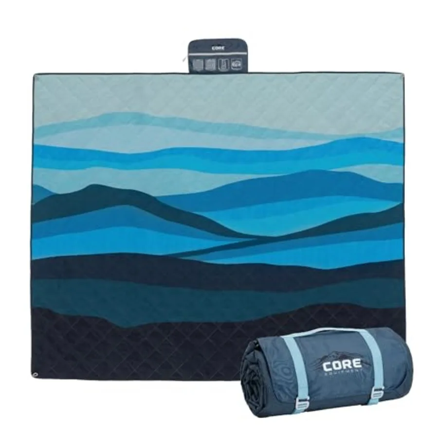 

Outdoor Weighted Blanket Packable Waterproof Picnic Blanket, Beach Mat, Tent Camping Rug, and Stadium Blanket Large Portable 94