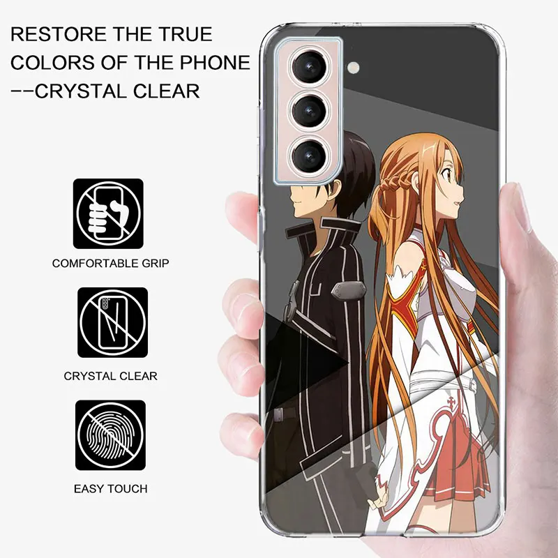 Sword Art Online SAO Anime Phone Case For Galaxy A14 A24 A34 A54 Samsung A02S A12 A22 A32 A42 A52 A72 A13 A33 A53 5G A03 A03S A2