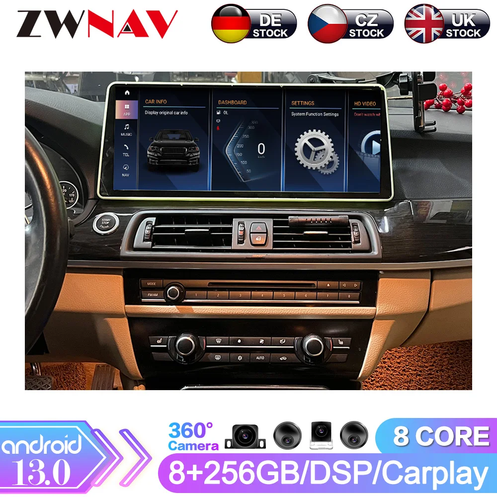 

15.9 Inch Android 13 For BMW 5 Series F10 F18 Car Multimedia Audio Player GPS Navigation Auto Radio Screen Headunit Wifi Carplay