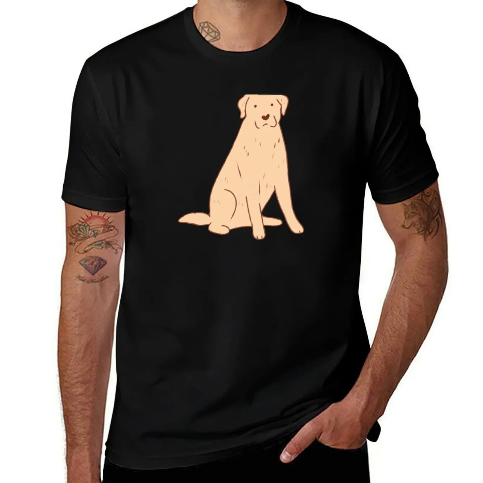 

Labrador dog drawing T-Shirt man t shirt cotton high quality t shirts for man cotton soft cotton t shirt pack T-Shirt