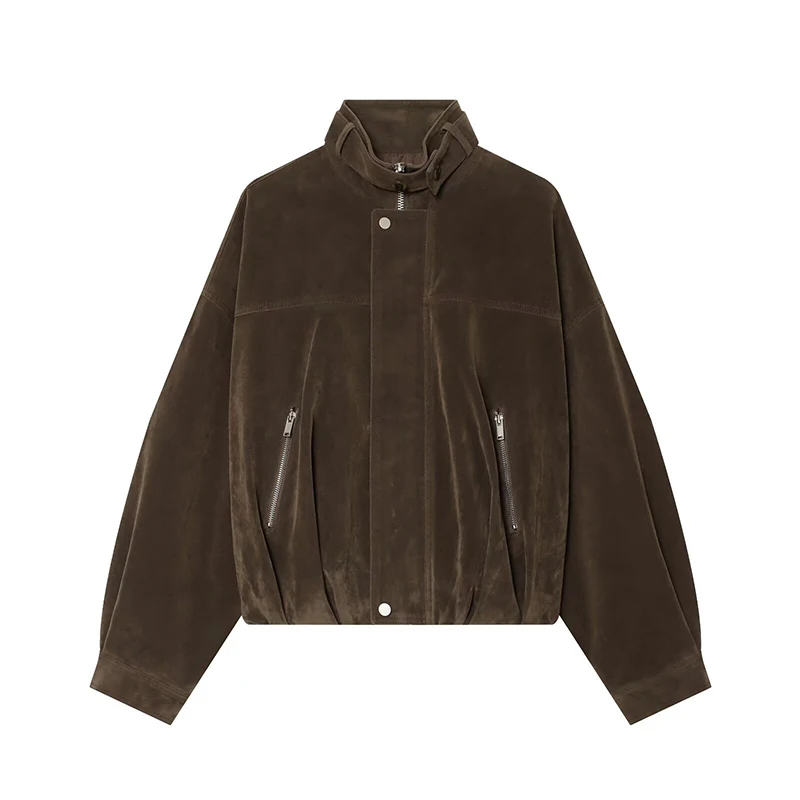 Autumn 2026 New Women's Jackets Fashion Loose O-necked Warm Jackets & Coats Women's Fall Chic Street Travel Youth Coats Blouse