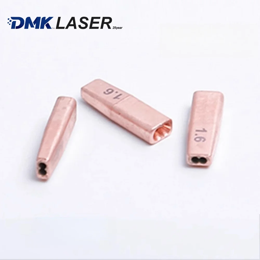 DMK SUP CQWY laser welding Double wire feeder nozzles copper guide nozzles for laser welder head HW980 BWT20S SUP21T SUP23T