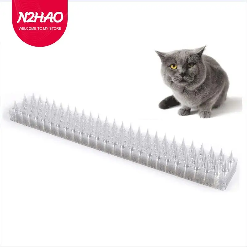 

Fence Wall Spikes Cat Animal Repellent Transparent Plastic Anti Pigeon Deterrent Garden Fences Invader Bird Spikes Dog Repeller