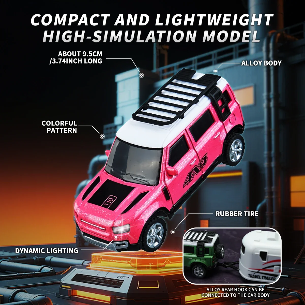 Neues RC-Auto, MINI-Legierung, 1/64 ferngesteuertes Auto, bequem zu tragen, 60 Minuten Arbeitszeit, Kindergeschenke, elektronisches Spielzeug – Detail 7