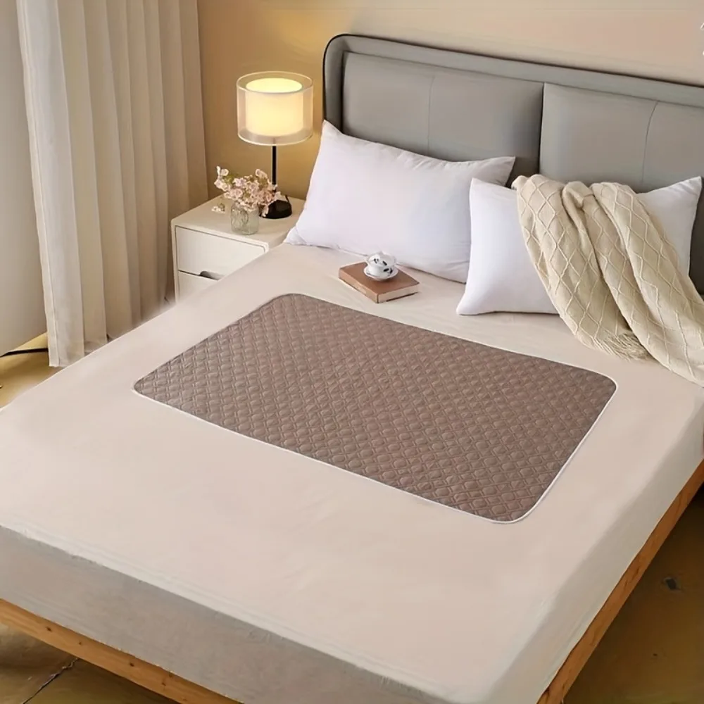 Washable Adult Care Urine Pads Waterproof Stain-resistant Menstrual Leak-Proof Sheet Pad Breathable Rhombus Quilted