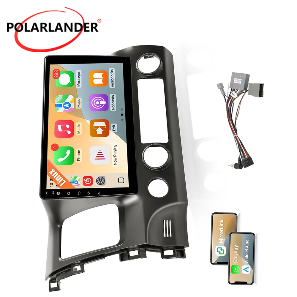 Panel Mount Linux Car Stereo For Honda Civic 2006-2011 1024*600 Touch Screen Wireless Carplay Android Auto FM AM SWC