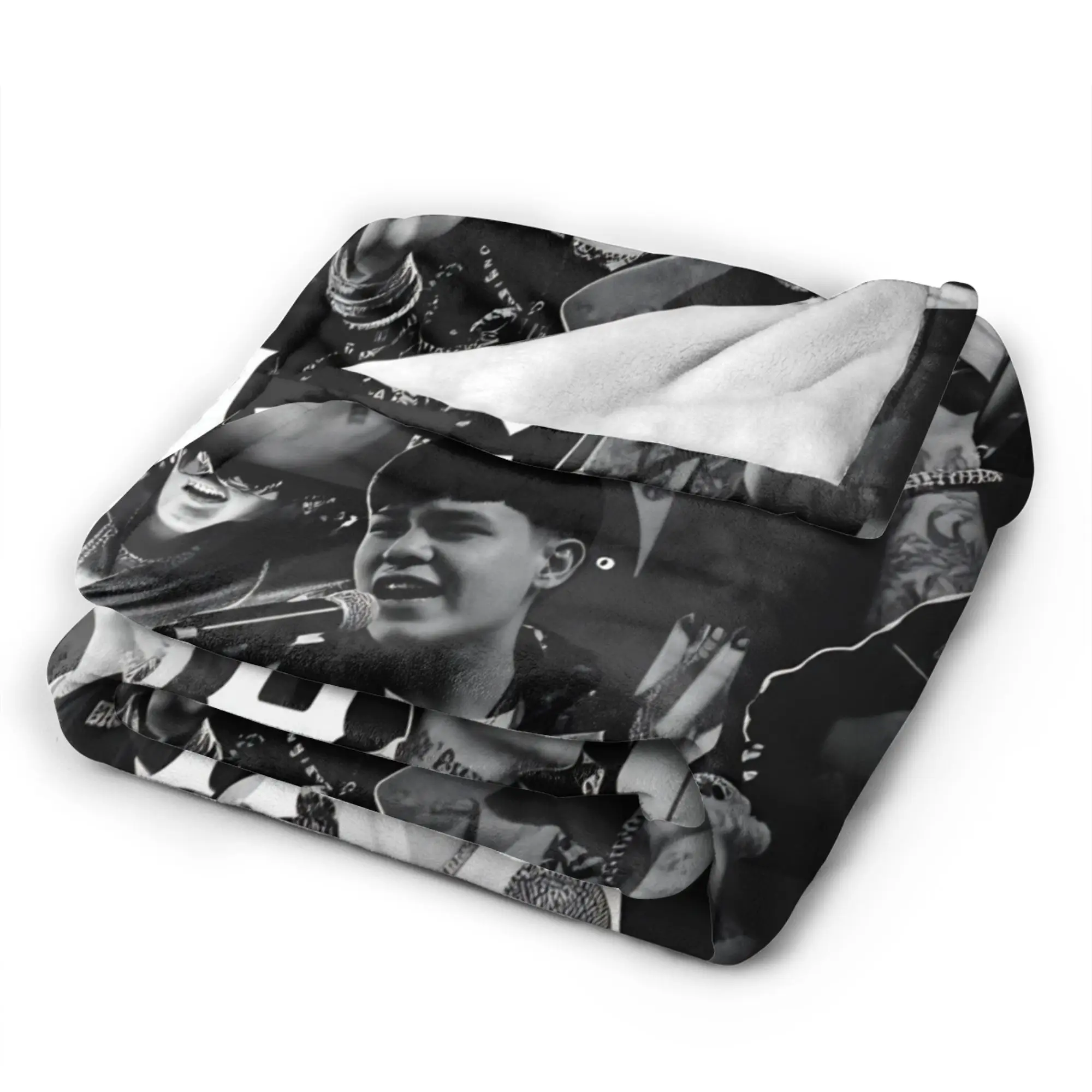 Junior H Vintage Music Tour Blankets  Soft Warm Fluffy Plush Throw Blanket For Girls Boys Couch Bed Flannel Bedspread Bed Cover