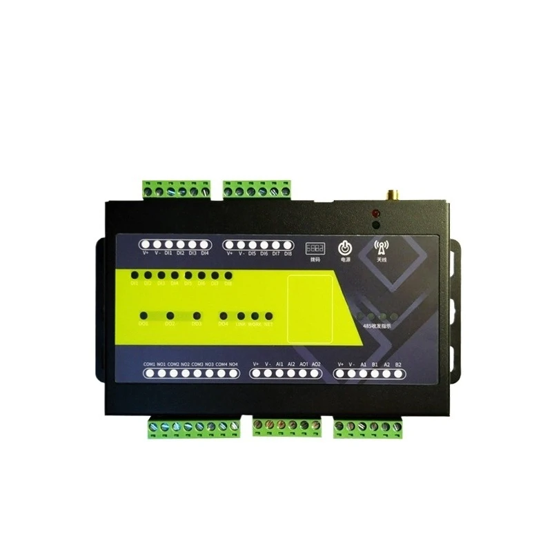

Remote IO analog acquisition voltage and current input module 4-20mA control switch RS485 wireless transmission
