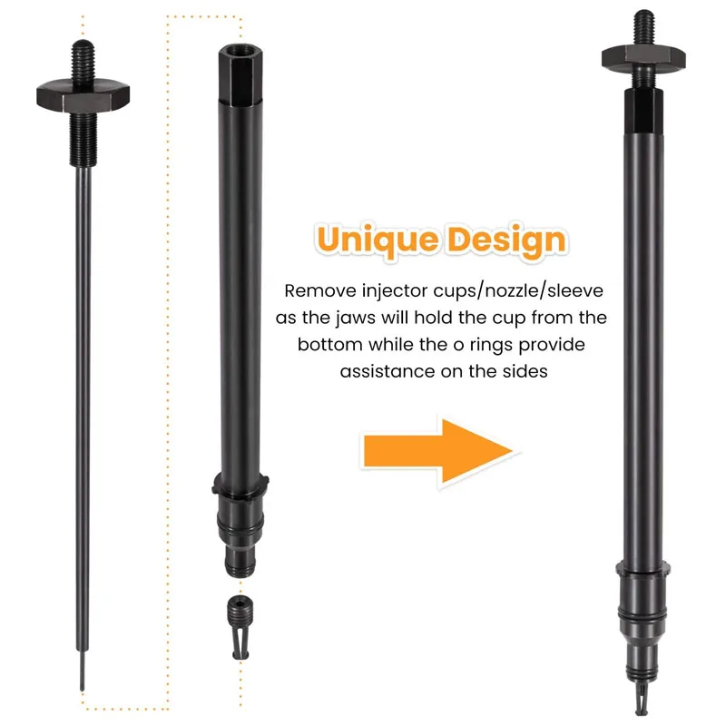 J-47388-A W470589000700 MH064002 Injector Cup Nozzle Tube Remover and Installer Tool Suitable For Detroit Diesel DD13 DD15 DD16