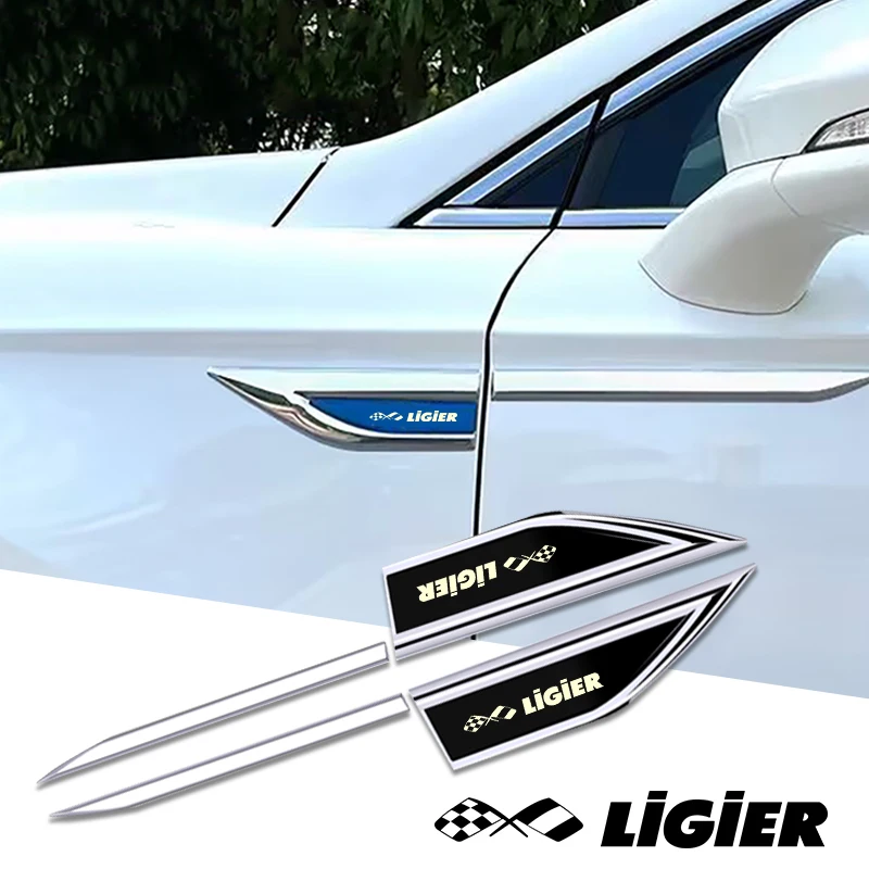 2pcs car accessory Side Doors Blade car stickers car accessories for ligier js50 L js2 js60 jsrc jsp4 X-TOO