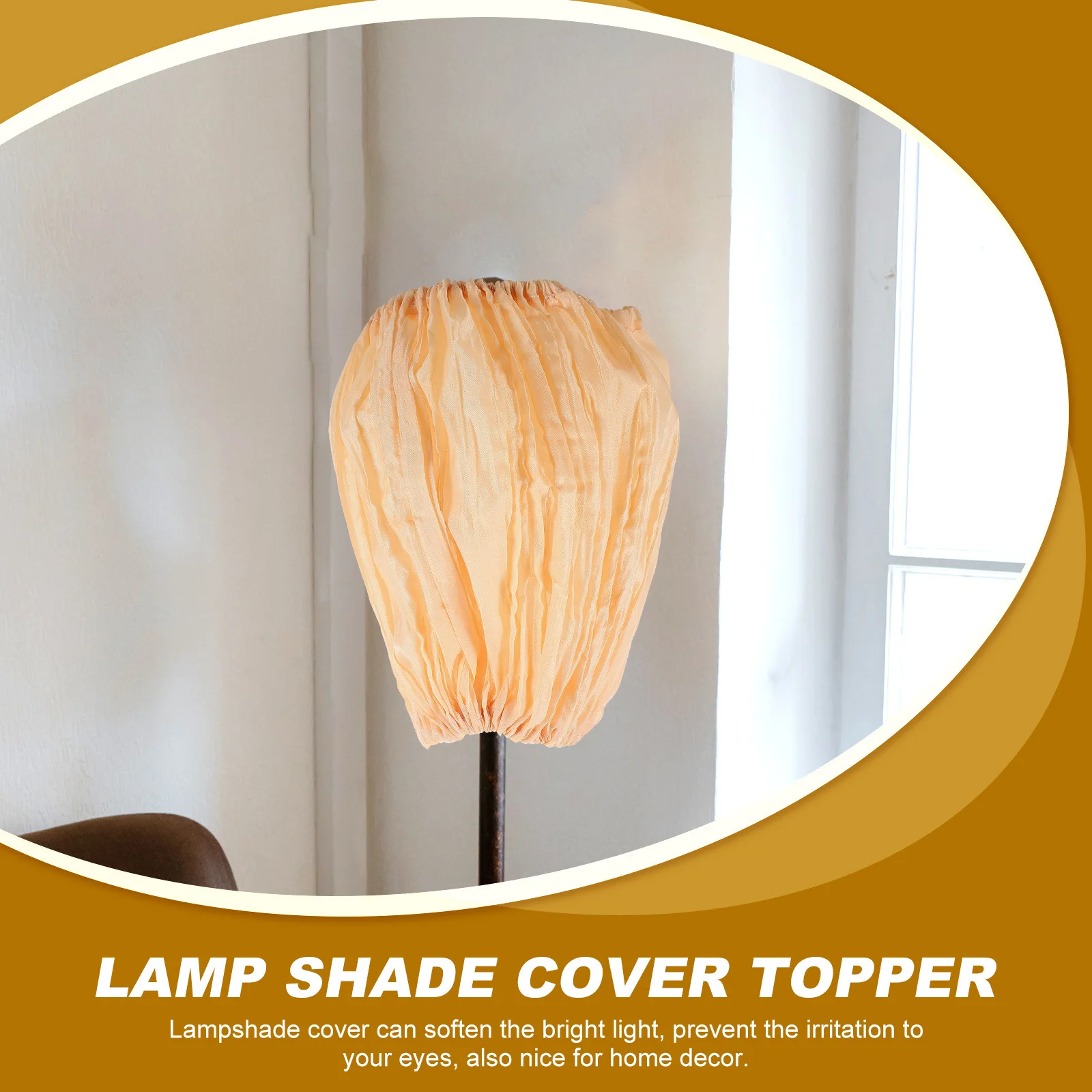 Lampshade Cover Topper Decorative Fabric Lampshades Table Floor Wall Ceiling Cloth Soften Light Prevent Irritation Easy Install
