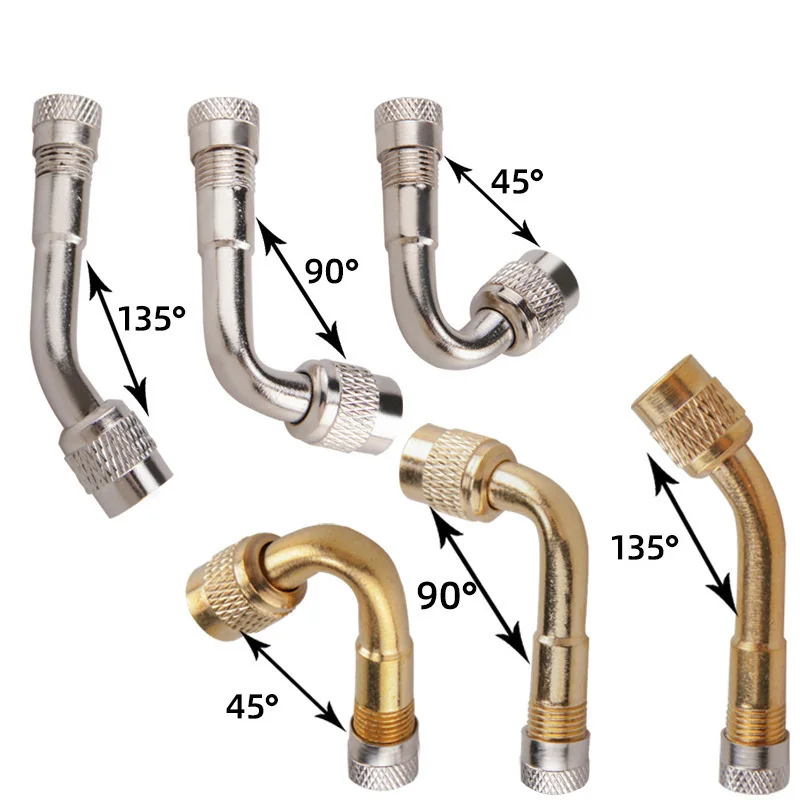 Bicicleta e Balance Bike Valve Porto, tubo de extensão com gás, cotovelo bocal de extensão, 90 °, 45 °, 135 °, G1068