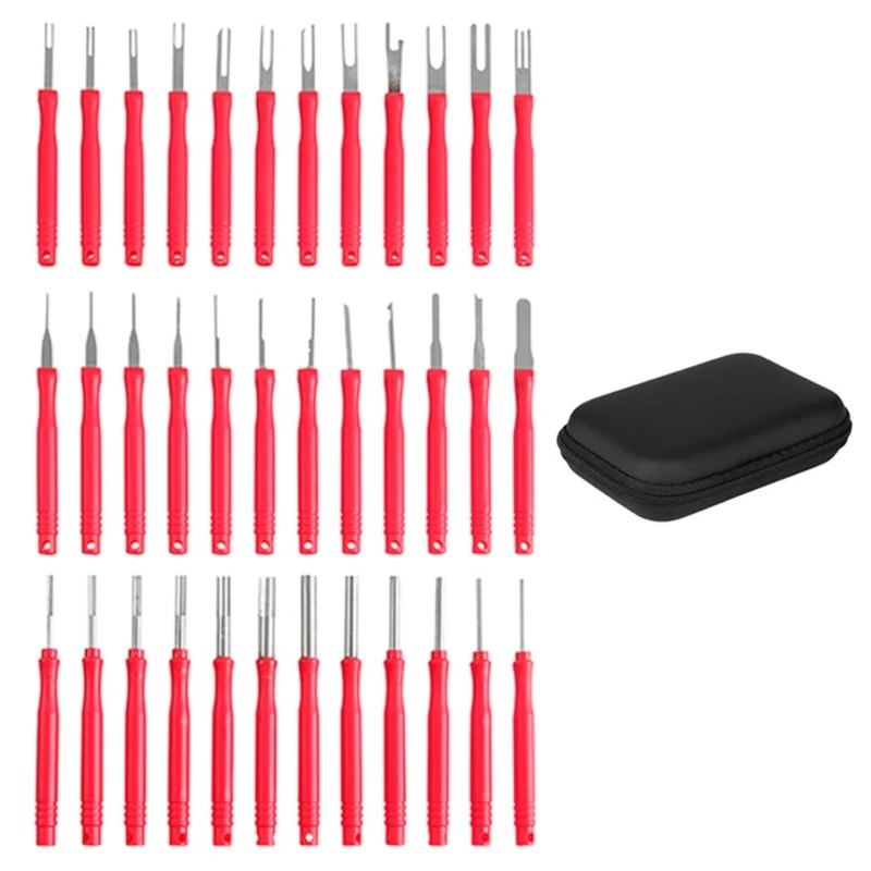 Gereedschapset voor het verwijderen aansluitingen Terminal Pin Extractor Wire ConnectorPin Release Key Tool Extractor Puller