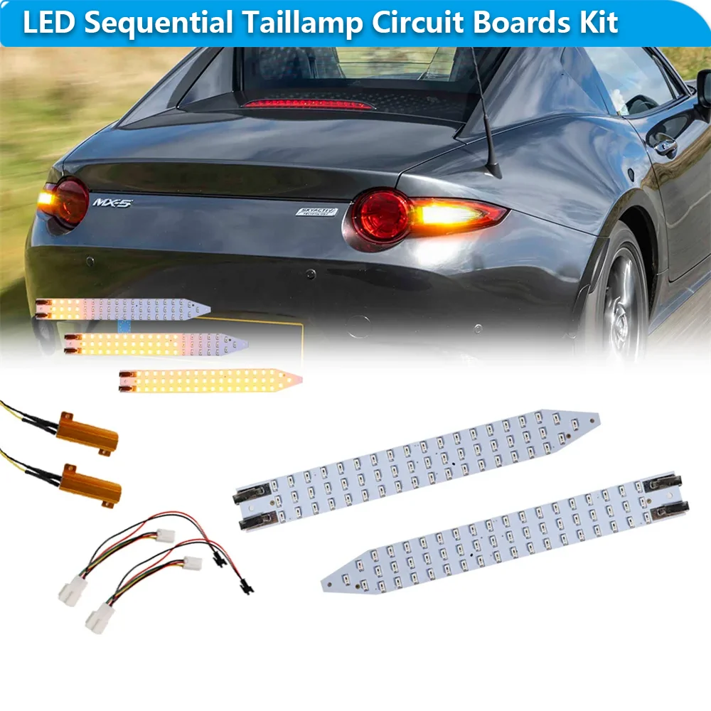 

Для Mazda MX-5 Miata ND 2016-up последовательный светодиодный задний фонарь комплект печатных плат задний фонарь задний указатель поворота Canbus без ошибок