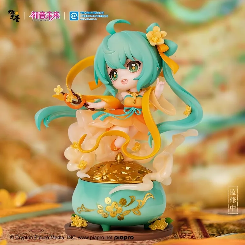 13cm Qingcang Hatsune Miku Guique Tianxiang Q Version Miku Co Branded Genuine Animation Peripheral Model Doll Ornament Kids Gift