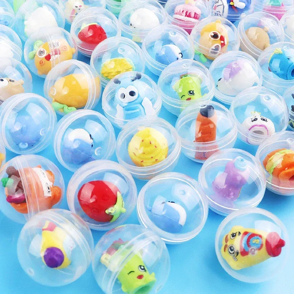 10/100PCS Fun Mixed Surprise Capsule Egg Toy  Kids Birthday Party Favors Christmas Back to School Gifts Kindergarten Prizes