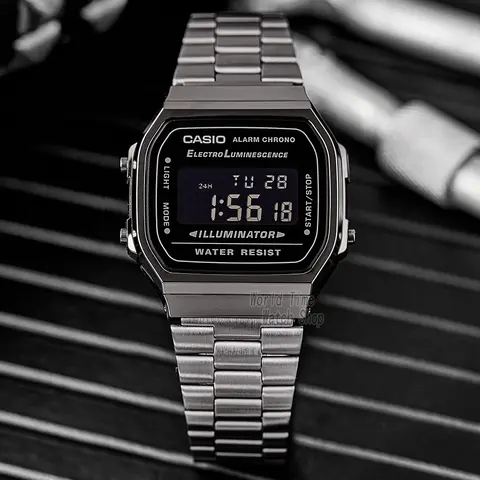 Casio Herrklocka Affärsmode Cool Design Analog Display Quartz Urverk Vattentålig A168WGG- 6 best sales Casio Edifice-replika - №5