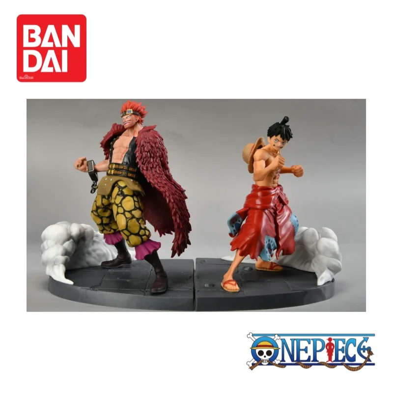 

In Stock Original Bandai Banpresto One Piece Monkey D Luffy and Eustass Kid Figurine Anime Merchandise Action Figure Ornaments