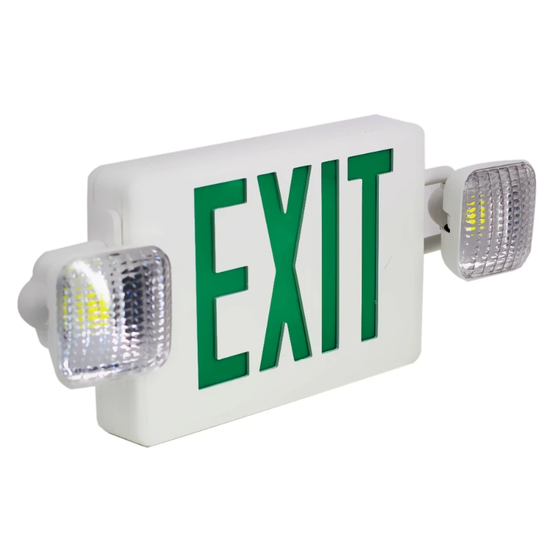 USA UL Double head lighting 2*3W3hS composite emergency lighting exit sign lighting